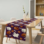 Halloween Table Runner,Ghost Pumpkin Halloween Table Runner for Kitchen Dining Table Decoration Home Party Decor 13x108 Inch