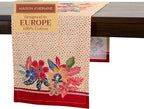 Maison d' Hermine Table Runner 100% Cotton Single Layer Table Runners 108 inches Long for Thanksgiving Christmas Decorations Home Kitchen Dining Party Wedding (Kalahari, 14.5" x 108")