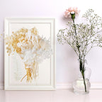 Dried Flowers,Dried Flowers Set for DIY Scrapbook Accessories Flower Arrangements Flower Decoration Wedding Decoration(White)