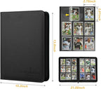 9 Pocket Card Binder, Premium Zip Trading Card Binder, 540 Double Sided Pocket PU Collection Binder, Collector Album, Card Folder for MTG, TCG, Sports Cards