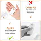 Prudiut 100 Pack Gift Tags with Elastic String White Price Tags Marking Hang Tag Attached Reinforced Hole Writable for Christmas Gifts Inventory Tag Stocking Stuffers 2.75'' x1.37''
