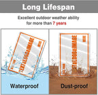 Custom Signs Outdoor Metal - 12 x 8 Customized Personalized Aluminum Signs for Office, Home, Business, Decor, Custom Rust-Proof Sign (Orange Text Box)
