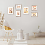 11x14 Picture Frame Set of 4 with Tempered Glass, Smoke Gray Frame Display 8x10 Pictures with Mat or 11 x 14 Without Mat, Wood Rustic Photo Frames for Horizontal or Vertical Wall Mounting