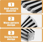 50 Pcs Popcorn Boxes Black and White Striped Cardboard Popcorn Container for Halloween Movie Nights Birthday Wedding(Black,White)