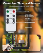 Homemory Rechargeable Tea Lights Flameless Candles with Remote Timer, Battery Operated LED Tealight Candles, USB Candles for Wedding Table Centerpiece Reception Banquet Christmas Halloween, 12-Pack