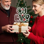 Oh Baby Neon Sign for Backdrop Wall Decor, Cute Decorative Lights, oh baby Neon Lights for Baby Shower Birthday Party Bedroom gender reveal parties Baby's Room Cool White size:12.6 * 11.61In