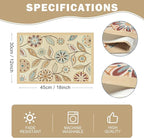 Snycler Table Runner Boho Table Runners Vintage Elegant Farmhouse Table Center Linen Decor for Home Dining Party Entrance (12x18 Inch ,Set of 4) Khaki