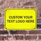 Custom Metal Signs, Personalize for Office, Home, Delivery - Your Image, Text, Photo, Pets, Kids Art - Made in USA