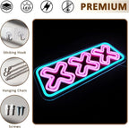 XXX Neon Sign for Wall Decor, Adults Only Led Signs for Room, USB Dimmable Funny Neon Lights for Adult Rated Movie Game Room Man Cave Party Business Pub Hotel Party Wall Decor