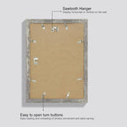 10x14 Picture Frame Set of 4 with Tempered Glass, Distressed Moss Green Frames Display 8x12 Picture with Mat or 10 x 14 Without Mat, Rustic Wood Photo Frames for Wall Mounting