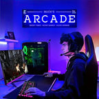 Custom Arcade Neon Sign for Wall Decor, Personalized LED Neon Name Sign, Dimmable Customized Arcade Light Up Signs for Playroom Gaming Zone Man Cave Bedroom Decoration, Men Boy Gamer Birthday Gifts