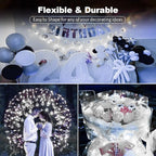 30 Pack LED Fairy Lights Battery Operated,3 Features Blinking Slowly Blinking & just on 7FT 20 LED Waterproof Mini Twinkle String Lights for Wedding Party Christmas Decorations,White