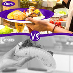 QZYL 50 Pcs Party Decorations, 12.2'' X 10.2'' Oval Large Plates, Purple Disposable Paper Plate Daily Dinner Tray Heavy Duty Paper Plates for Birthday Wedding Picnic Baby Shower Barbecue Holiday