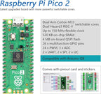 Freenove Basic Starter Kit for Raspberry Pi Pico 2 (Included), Dual Arm Cortex-M33 and Dual Hazard3 RISC-V Microcontroller, 386-Page Detailed Tutorial, 142 Items, 55 Projects, Python C Code