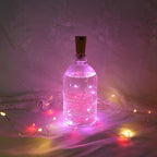 20 LED Wine Bottle Lights with Cork, 15 Pack Battery Operated Cork Shape Fairy Light Waterproof Mini Copper Silver Wire String Lights for Party, Wedding, Christmas, Bedroom Decoration(Colorful)