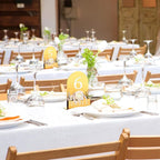 Table Number 1-15 for Wedding Reception Arch Acrylic Wedding Table Number with Flower Trough 5" x 7" Mirrored Rustic Centerpiece for Reception Bridal Shower Party Catering Banquet(Gold)