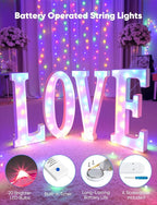 Minetom 12 Pack Fairy Lights Battery Operated String Lights, 8 Modes & Timer, 7ft 20LED Multicolor Waterproof Silver Wire Twinkle Lights, Firefly Starry Moon Lights for Mason DIY Christmas Wedding