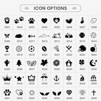 Dog Tags Engraved for Pets - YEHANTI Personalized Dog Tags with Lovely Icons, Durable Stainless Steel Pet ID Tags for Small Large Dogs Cats, Custom Dog Name Tags Engraved on Both Sides (Moon)