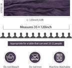6 Pack Plum Purple Cheesecloth Table Runner 35x120 Inch Boho Gauze Table Runner Rustic Cheese Cloth Long Romantic Table Runners for Wedding Bridal Shower Birthday Party Table Decor