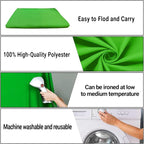 6x9FT Green Screen Backdrop Portable Solid Color Photography Background for Video, Studio, Photo, Live, Editing Green Backgrounds