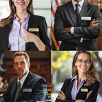 2pcs Stainless Steel Custom Name Tags with Pin or Magnet Adhesive Tape,Personalized,Customizable Name Tags,Custom ID Badge,Metal Name Tag for Cops,Nurses,Doctors,Teachers(RosGold x 2)
