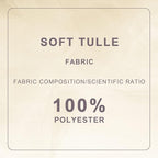 Ivory Tulle Fabric Roll Spool Bolt (54 Inch by 40 Yards) Large Tulle Wedding Party Decoration, Tutu Skirt, Table Runner, Gift Wrapping, Bridal Shower, Soft & Drape (Ivory)