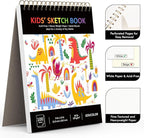 Soucolor 9" x 12" Kids Sketch Book, 100 Sheets Spiral Bound Art Sketchbook, Acid Free Artist Drawing Book Paper, Art Supplies for Adults, Craft Activities, Sketch Paper for Drawing Coloring Sketching