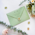 50 Pack 4x6 Envelopes Letter Size, Green A4 Envelopes Self Seal for Wedding Invitation, Envelope 4.3x6.3 for Greeting Cards, Photos, Baby Shower, Graduation, Thank You Cards, Announcements