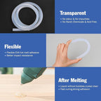 15 Rolls Hot Glue Sticks, Each Full Size 3 FT Long x 0.43" Diameter Glue Sticks for Glue Gun, Widely Used in Wood, Metal, Glass, Plastic, Floral, Fabric, and More