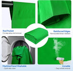 EMART Photo Video Studio 7 x 10ft Green Screen Backdrop Stand Kit, Photography Background Support System with 6 x 9ft 100% Cotton Muslin Chromakey Curtain