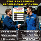 Custom Oil Change Stickers with Your Business Name - Auto Maintenance Service Reminder for Cars Vehicles Trucks Personalized Oil Change Stickers for Windshield 2 Inches（10-10000 pcs）