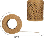 Syhood Floral Vine Bind Wire Rustic Wrapping Wire for Flower Bouquets(Light Coffee)