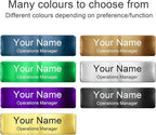 Engraved Personalized Name Tags with Magnet Clip or Pin - Stainless Steel Metal Custom Magnetic Name ID Badge Tag for School Teacher, Kids, Business Work Lable Sign Employee Name Plate (Magnet)
