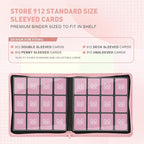Premium Card Binder 12 Pocket for 720 Pockets Trading Card Binder, PU Zipper Card Collection Album, Sturdy Side-Loading Card Book Holder for MTG, TCG, Game Cards, Sports Cards