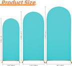 6.6FT Wedding Arch Covers Arch Backdrop Cover Arch Stand Covers Set Arch Cover Spandex Fabric Stretchy Backdrop for Wedding Birthday Party Decoration Baby Shower (Sky Blue)
