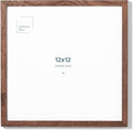 Opposite Wall - 12x12 in - Dark Solid Oak Wood Picture Frame - Lightweight, Versatile & Shatterproof - Wall Hanging Poster or Photo Frame - Wall Decor for Office, Gallery & Home