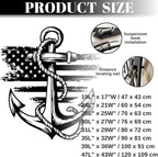 lunwall Metal Anchor Wall Decor, Anchor Metal Sign, Metal Anchor Decor, Anchor Metal Wall Art, Metal Nautical Wall Decor, Metal Wall Decor Coastal, Anchor Wall Decor (black, 31L x 29W / 80 x 72 cm)