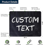Custom Sign, Custom Street Sign, 11 Font Colors, 13 Font Styles, 4 Hole Options, 22 Sizes, 24x30 Inches, Rust Free DiBound, Fade Resistant, Made in USA by My Sign Center (Chalkboard Black)