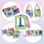 12 Packs Magnetic Picture Frame, Mini Picture Magnets 2x3 Picture Frame for Refrigerator,Wallet Size Magnetic Photo Frames,Magnetic Photo Frames for Refrigerator,School,Office(12 Colors)