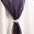 Eternal Beauty Purple Table Runner for Wedding, 5PCS-12x108 Sequin Table Runner Decorations for Birthday Parties, Banquets, Graduations,Christmas