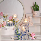 Thin Glass Cylinder Vases 2.5''/3.3'' Diameter 2mm Wall Thickness Clear Flowers Vase Hurricane Floating Candles Holders for Table Centerpieces Wedding Decor(2.5'' X 5'',6'',8'',36 Pcs)