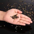 10000 Clear Wedding Table Scatter Confetti Crystals Acrylic Diamonds Rhinestones for Table Centerpiece Decorations Wedding Decorations Bridal Shower Decorations Vase Beads (Gold and Black, 4 mm)