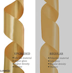 LaRibbons Pale Gold Satin Ribbon 3/8 Inch 25 Yards Luxury Double Faced Gold Silk Ribbon for Flower Bouquet Crafts Gift Wrapping Wedding Party Decoration