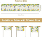 Floral Tulip Lavender Table Runner, Spring Watercolor Flower Plants Nature Butterfly Table Runner for Kitchen Dinner Living Room Home Party, 13x60 Inch