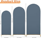 6.6FT Wedding Arch Covers Arch Backdrop Cover Arch Stand Covers Set Arch Cover Spandex Fabric Stretchy Backdrop for Wedding Birthday Party Decoration Baby Shower (Dusty Blue)