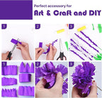 PartyWoo Crepe Paper Streamers 4 Rolls 328ft, Pack of Shades of Purple Crepe Paper for Party, Wedding, Birthday, Baby Shower Decorations (1.8 Inch x 82 Ft/Roll)