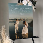 Personalized Wedding Photo Acrylic Welcome Sign – Custom Picture Board with Bride & Groom Names, Elegant Acrylic Wedding Reception Entrance or Ceremony Decoration, Indoor & Outdoor Keepsake Gift #11