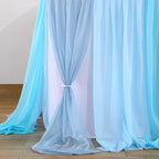 Frozen Theme Party Tulle Table Skirt for Rectangle Tables 6ft Ocean Blue Ruffle Tutu Table Cloth Cover for Winter Wonderland Baby Shark Baby Shower Birthday Party Wedding Decorations