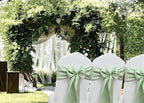 50 Pack Satin Sage Green Chair Sashes for Wedding Birthday Party Bridal Shower Gender Reveal Decorations, Sage Green Chair Sash for Folding Chairs Banquet Chairs Chiavari Chairs