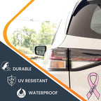Magnet Me Up: Support Breast Cancer Fighter Pink Ribbon Magnet Decal - 3.5x7 Inches, Heavy-Duty Automotive Magnet for Car, Truck, SUV - Show Your Support and Encouragement with This Magnet